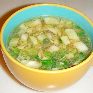ベジブロスの野菜スープ